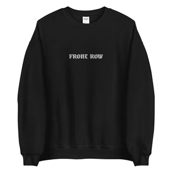 FRONT ROW Embroidered Sweatshirt in Black
