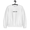 FRONT ROW Embroidered Sweatshirt in White
