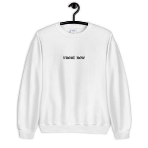 FRONT ROW Embroidered Sweatshirt in White