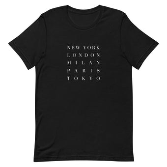 Fashion Week Unisex T-Shirt in Black