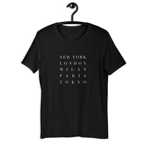 Fashion Week Unisex T-Shirt in Black