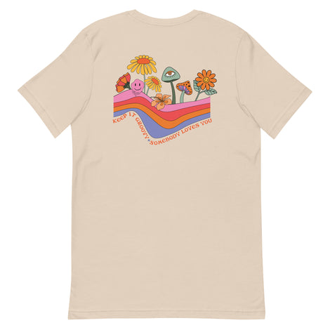 KEEP IT GROOVY SOMEBODY LOVES YOU Graphic Tee