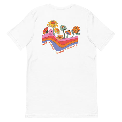 KEEP IT GROOVY SOMEBODY LOVES YOU Graphic Tee