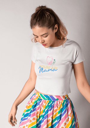 MOUNTAIN MAMA Crop Tee
